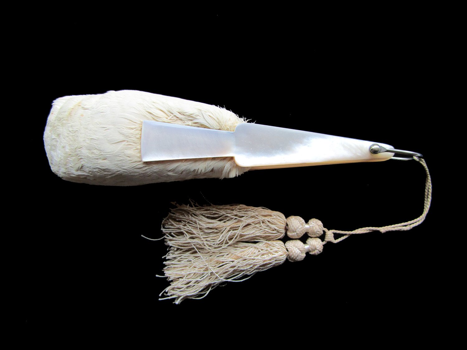 Duvelleroy-Mother of Pearl-Feather-Fan-06