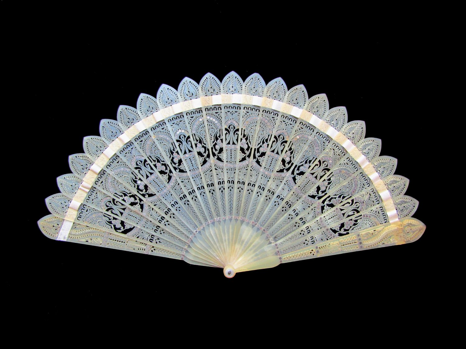 Jane Austen Era Horn Brise Fan