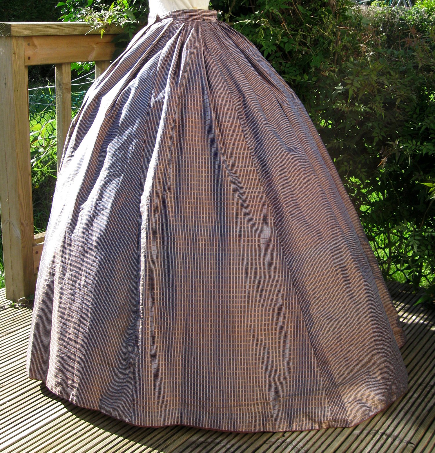 Victorian Silk Crinoline Skirt (RESERVED)
